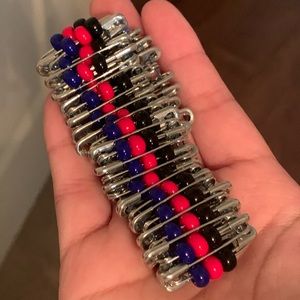 Round, beaded bracelet, hand-made